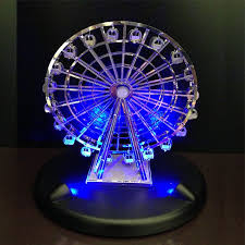 Free Shipping 3d Metal Works Model Ferris Wheel Led Light Base Us 14 50 Metal Models Diy Metal Metal Puzzles