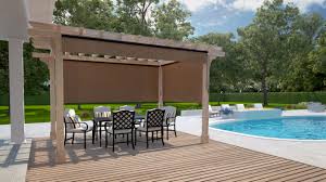 Vicllax outdoor roller shade, patio cordless blinds roll up shade (6' w x 6' l), wheat. Wand Operated Outdoor Roller Shades With 95 Uv Block Coolaroo