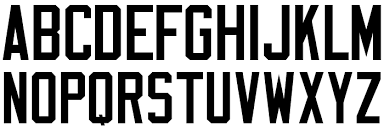 Varsity Block A Font Uppercase Free Fonts Download Sports Fonts Download Fonts