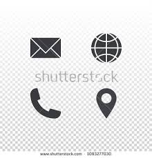 Set Of Vector Icon For Design Business Card Website Or Nobile App Envelope Globe Phone And Tag In 2020 Business Card Stock Business Card Design Vector Icon Design