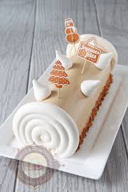 Buche Pomme Vanille Speculoos04 Recette Dessert Noel Buche De Noel Dessert Noel