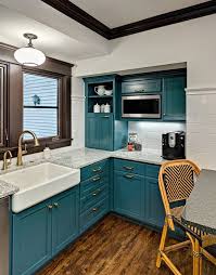 Kathryn Johnson Interiors Teal Kitchen Cabinets Turquoise Kitchen Cabinets Kitchen Design