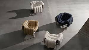 Divano roma furniture divano roma elegant chaise lounge indoor chair tufted velvet fabric, modern long kid size lounger for office or living, bed room (beige white). Faye Toogood S Puffy Lounge Chair Is An Instant Classic Azure Magazine Azure Magazine