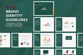 The role of a brand style guide is to serve as a reference for designers, writers, and content creators alike for how to represent the brand in the design assets and content they create. Brand Identity Guidelines Template Creative Illustrator Templates Creative Market