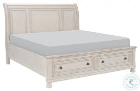 You can also choose simple metal beds. Bethel Antique White King Storage Sleigh Platform Bed From Homelegance Coleman Furniture