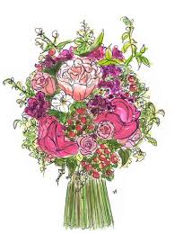 Bridal Bouquet Styles Bridal Bouquet Styles Flower Illustration Floral Illustrations