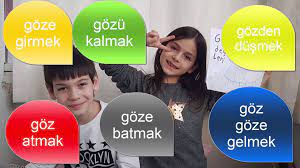 Goz Kelimesi Ile Olusturulan Deyimler Idioms Related To The Word Goz Turkce Ogretimi Yabancilara Turkce Ogretimi