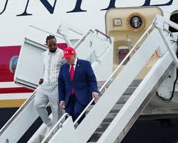 Trump rallies in Georgia as new White House press secretary is fired after five days on the job - live — The Guardian