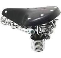 Amazon.com : WQSQ Classic Bicycle Seat Vintage Spring Saddle ...
