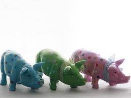 Sie sind deutlich schwerer als. Bunte Schweine Nach Kundenwunsch Ausgestopftes Tier Hund Und Katze Keramik Kunst