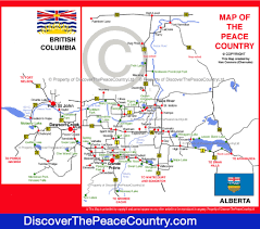 map of the peace country northern alberta british