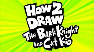 An amazing article on how to draw cartoons step by step for kids, it says never correct your kid while he/she is drawing. Dav Pilkey Draws Bark Knight Cat Kid Library Of Congress