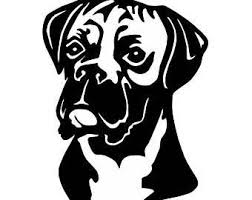 Black And White Boxer Dog Clip Art Pin By Gentle Guy On Dogs Boxer Dogs Art Dog Silhouette Boxer Dog Tattoo