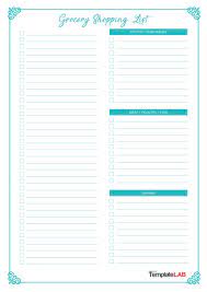Simply open the pdf template, type in your text,save, and print. 40 Printable Grocery List Templates Shopping List á… Templatelab