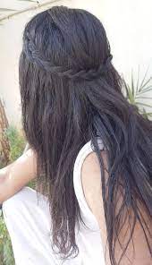 crown braids with open hair braided hair hair style stylish longhair nice hairstyle fashion beautiful beauty model modern sexyhair braided braid