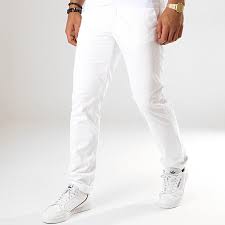 Pantalons 5 poches et chinos pour homme. Celio Pantalon Chino Pobelt Blanc Laboutiqueofficielle Com