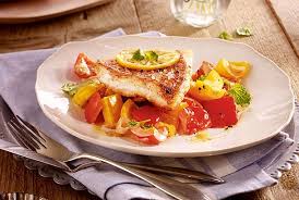 Rasanter Rotbarsch Auf Paprikagemuse Rezept Lecker Rezept Paprikagemuse Rezept Rezepte Rotbarsch
