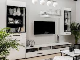Living room furniture set is often equipped with bright elegant sofa cushions. Modern White Gloss Living Room Furniture Set Glass Display Units Led Lights Tv Cabinet Impact Furniture