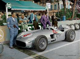 1955 Gp Monaco Stirling Moss Poz 9 Mercedes W196