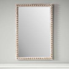 Natural Wood Beaded Frame Mirror Kirklands Bead Frame Mirror Frames How To Clean Mirrors