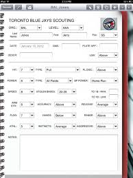 Baseball Scout Uses Ipad To Chart Prospects Form Connections