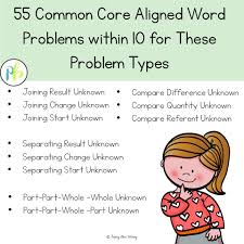 Word problems are an essential part of grade 3 common core standards. First Grade Word Problem Number Talks For Addition And Subtraction Within 10 Primary Bliss Teaching