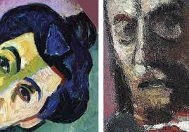 The green line in the centre of madam matisse's face has been well placed as a shadow line, and also in order to prevent the face from sinking into the strong flat colours in the background. Henri Matisse Professor X