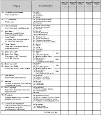 image result for nihss score table nih stroke scale