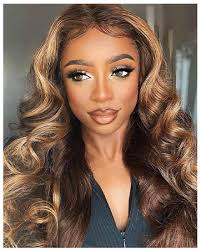 Amazon.com: QNQZ 13x6 Highlight Ombre Lace Front Wig Human Hair 30 Inch  Body Wave Honey Blonde Glueless HD Lace Frontal Wigs for Women 220 Density  Human Hair Pre Plucked with Baby Hair