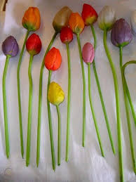 Cheap vases, buy quality home & garden directly from china suppliers:hanging glass flower vase crystal hydroponic container wedding hotel decoration 2 x blown glass balls vase + 1 x glass holder enjoy free shipping worldwide! Germany Antique Vintage Blown Glass Flowers 21 Tulips 4 Leaves German 505922434