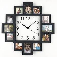 That's all there is to transforming a regular old dinner (or salad) plate into a clock. Amazon Com Diy Frame Clock Timelike Diy Wall Clock Modern Design Diy Photo Frame Clock Plastic Art Pictures Clock Unique Klok Home Decor Make Your Own Multi Photo Clock Black Kitchen Dining