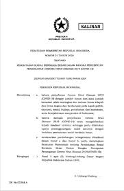 Pdf | penggunaan media sosial memberikan banyak manfaat bagi profesi dokter, antara lain luas dan terus berkembang. Peraturan Pemerintah Tentang Psbb