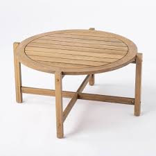 Sayer coffee table white project 62 target. Bluffdale Wood Patio Coffee Table Threshold Designed With Studio Mcgee Target