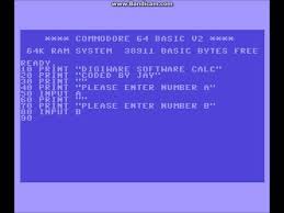 C64 Coding Tutorial Basic Calculator Basic Calculators Coding Tutorials Computer History