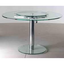 Suzie Round Glass Dining Table A Round Glass Table With A Mechanical Lift To Give You A Ro Glass Round Dining Table Contemporary Glass Dining Table Furniture