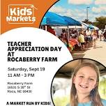 Kids Markets at Teacher Appreciation Day