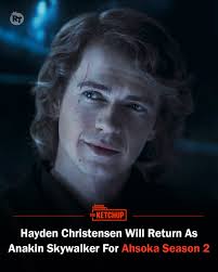 Hayden Christensen shared at #StarWarsCelebration that he will return as  Anakin Skywalker for #Ahsoka: Season 2.