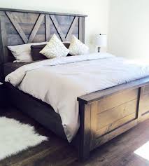 Barn Door Farmhouse Bed Pine Main Farmhouse Style Master Bedroom Home Decor Bedroom Master Bedrooms Decor