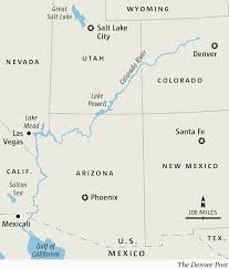 Colorado river, major river of north america, rising in the rocky mountains of colorado, u.s., and flowing generally west and south for 1,450 miles (2,330 kilometers). Colorado River Reservoirs Down To Near Record Lows