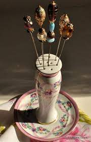 Vintage Kpm German Porcelain Hat Pin Holder Etsy Hat Pins Antique Hats Vintage Hat Boxes