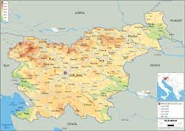 This small green country has an area measuring 20, 273 km2 and has a population of 2 million. Slovenia Map Physical Worldometer
