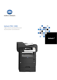 We have a direct link to download konica minolta bizhub c364 drivers, firmware and other resources directly from the konica minolta site. Bizhub 4750 4050 Manualzz