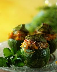 Courgettes Rondes De Nice Farcies Au Ble Courgette Ronde Courgette De Nice Recette Courgette Ronde Farcie