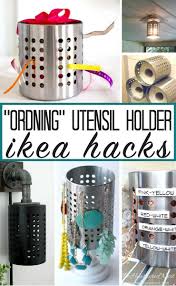 19 Creative Ikea Hacks From A 3 Ordning Utensil Holder Ikea Hack Ikea Utensil Holder