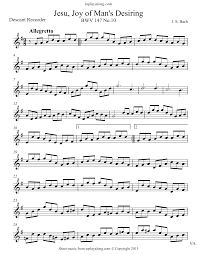 J S Bach Jesu Joy Of Man S Desiring Bwv 147 Violin Sheet Music Violin Sheet Music