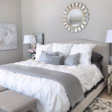 But the quiet hero of this space is that muted, calm green roman clay. Honeywerehome Added A Pop Of Bold Beauty To Her Bedroom With Our Devon Mirror Silver Bedroom Small Master Bedroom Grey And Silver Bedroom