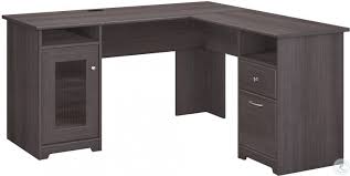 They provide a lot more space than large office desk and also they are much more efficient space. Cabot Heather Gray L Shaped Desk From Bush Furniture Coleman Furniture