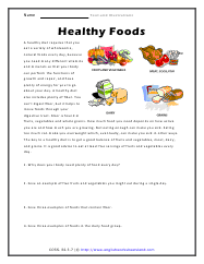 This module aims to help the learners demonstrate understanding of the importance of following nutritional guidelines and maintaining a balanced diet for good nutrition and health. Using Text And Illustrations To Comprehend Worksheets