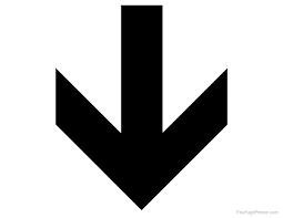 Printable Down Arrow Sign Arrow Signs Sign Printing Down Arrow