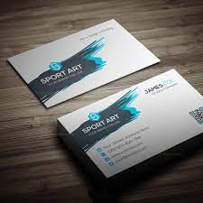 Custom shape business cards, die cut business cards, unique business cards, custom business cards, shaped business cards, cool business card. Sport Art Business Card Template 000267 Template Catalog